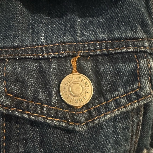 Thrill Dark Wash Denim Jacket - Picture 2 of 7